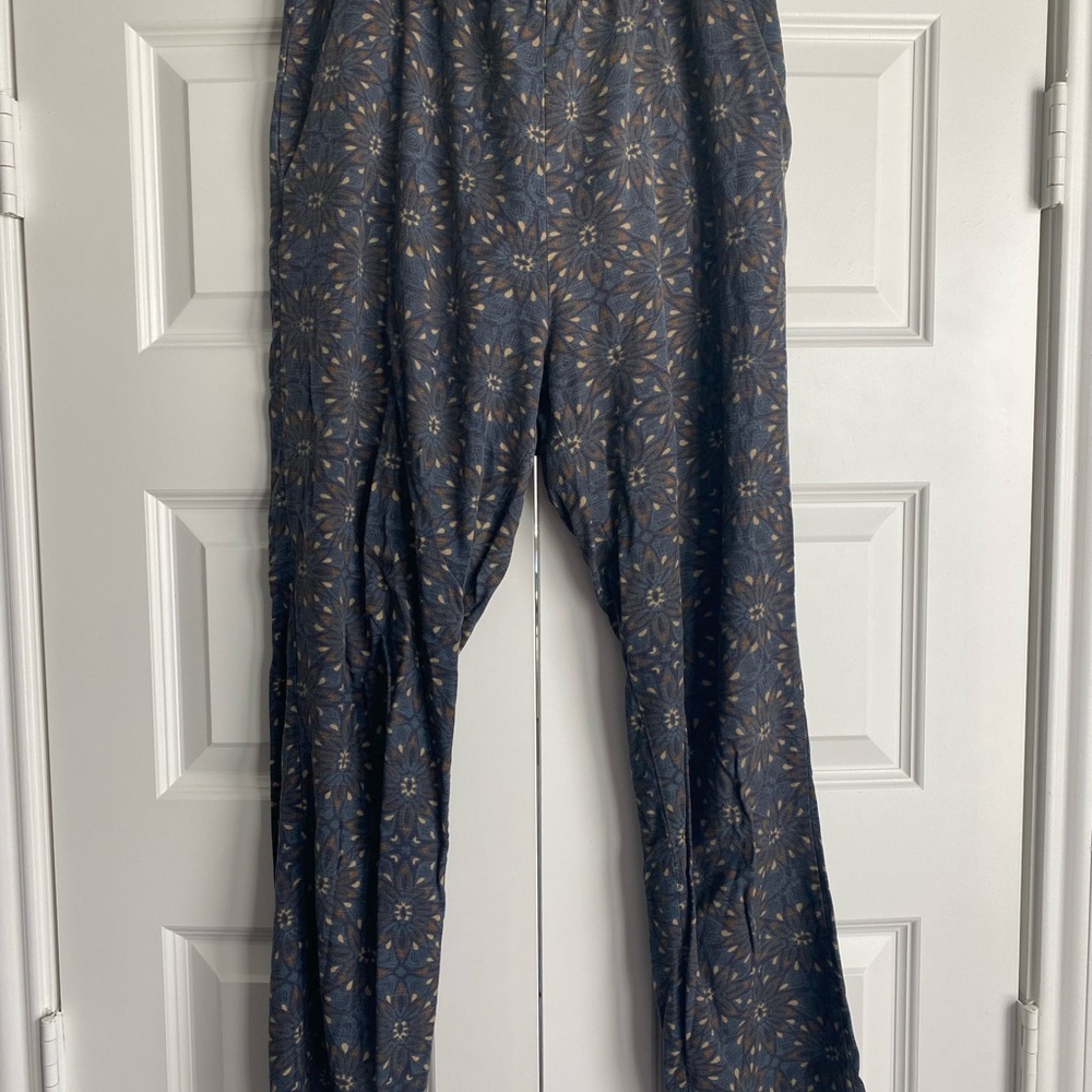 H&M Navy Floral Trousers